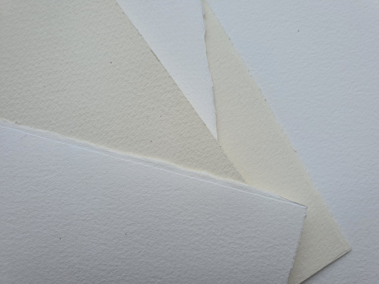 Бумага для акварели "Saunders Waterford", Fin \ Cold Pressed, 425г/м2, 56x76см, белая